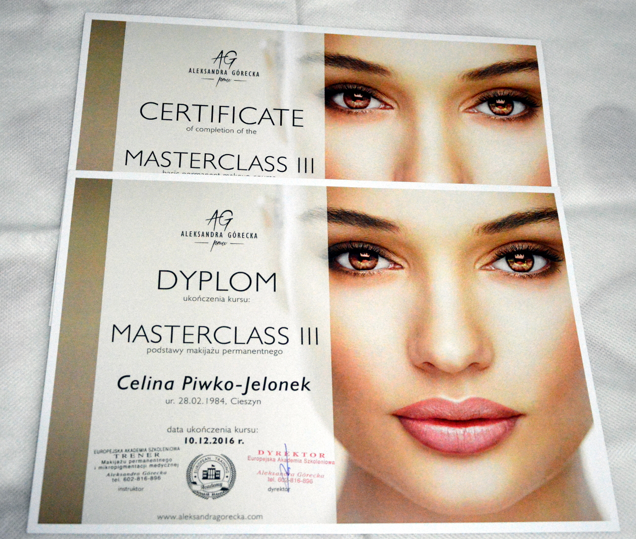 certyfikat masterclass