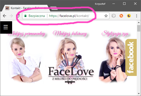 Chrome – bezpieczna strona Facelove