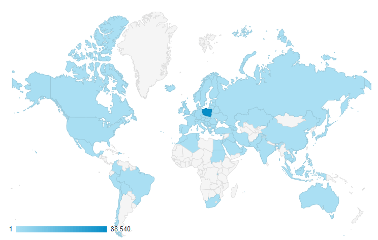 Mój blog czytany jest z całego świata!