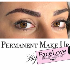 Makijaż permanentny brwi wykonany metodą włosa Makijaż permanentny brwi wykonany metodą włosa