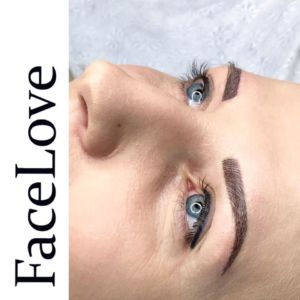 Makijaż permanentny brwi wykonany metodą włosa