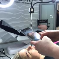 Szkolenie PMU Edyty z Niemiec, dzień I - brwi metodą włosa